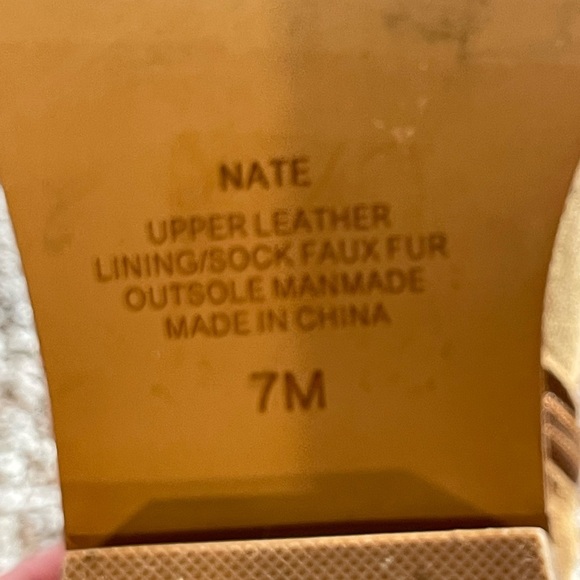 Matisse Nate Tan Suede Ankle Boots, Faux Shearling Lining, 2” Heel, Size 7M - Picture 9 of 15